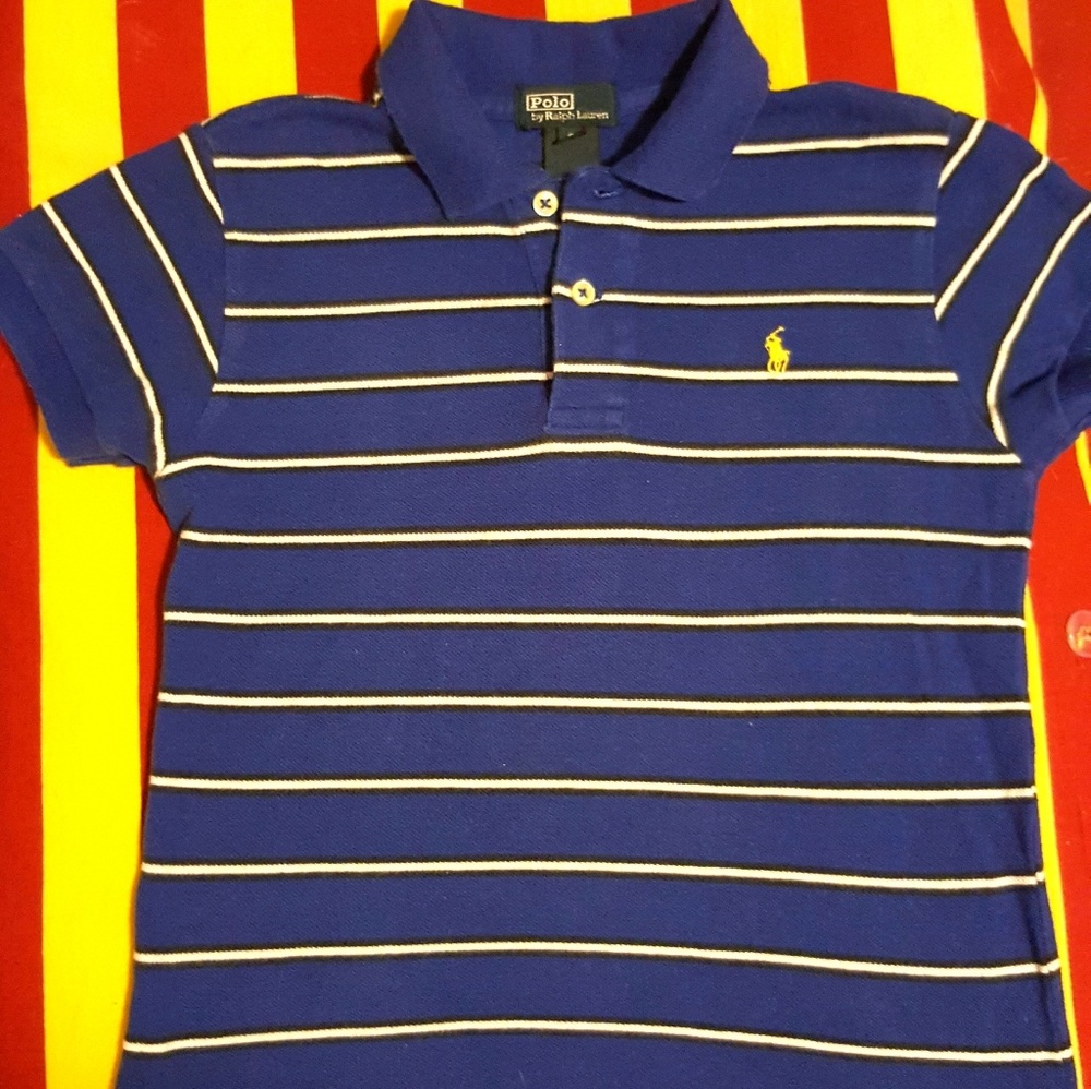 Ralph Lauren Polo boys size 6 striped polo shirt