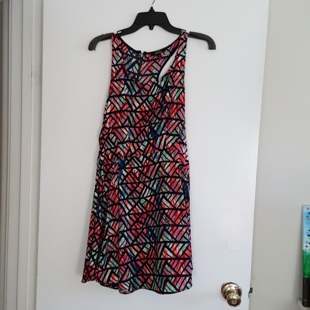 Multi-print dress