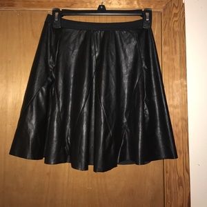 Black Leather Skirt