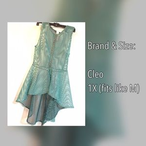CLEO Peplum Top