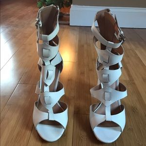 SALE Sigerson Morrison Leather Block Heels