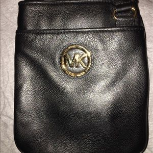 Black & Gold Mk Crossbody