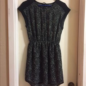 Black mini print tunic