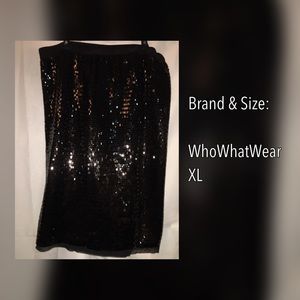 WHOWHATWEAR Sequin Skirt