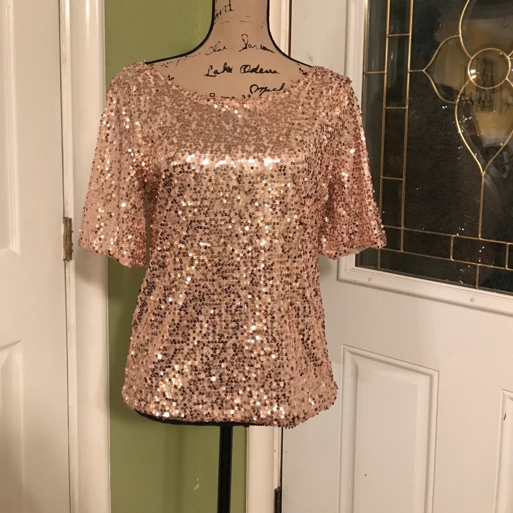 Gold sparkly shirt