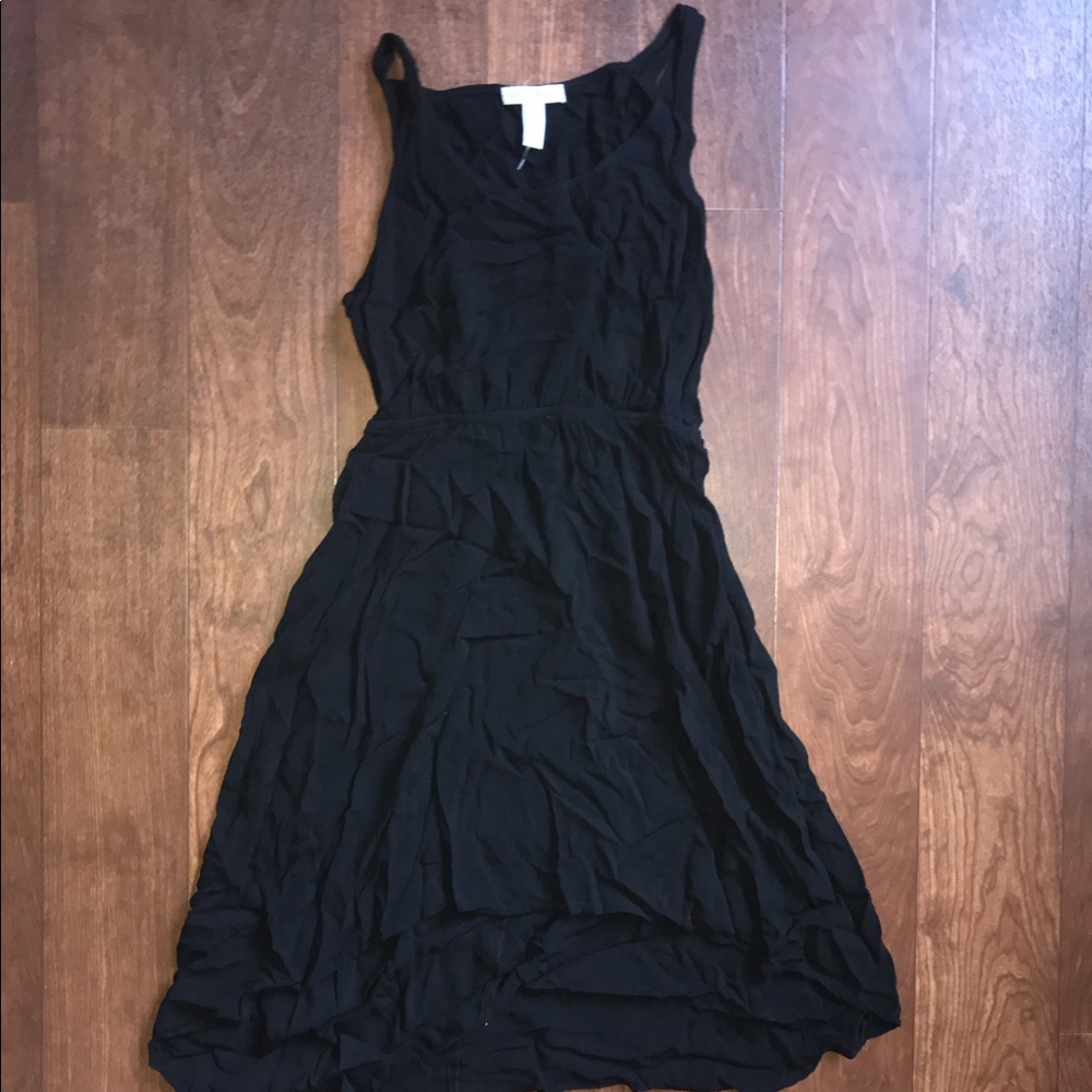 Black high low dress
