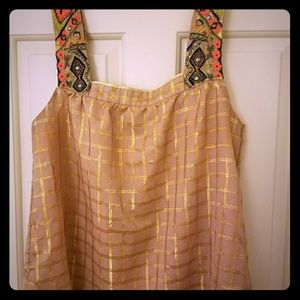 Beaded top from India size med