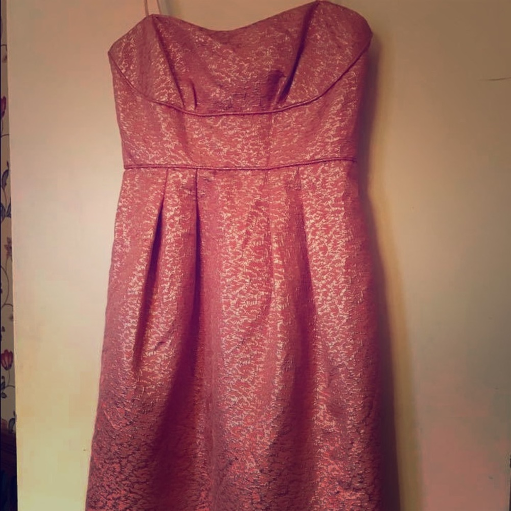 Strapless Coral dress