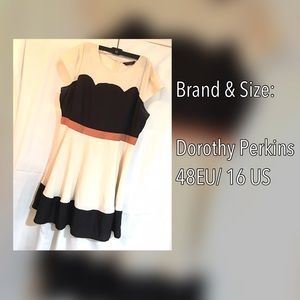 DOROTHY PERKINS Scalloped Detail Dress