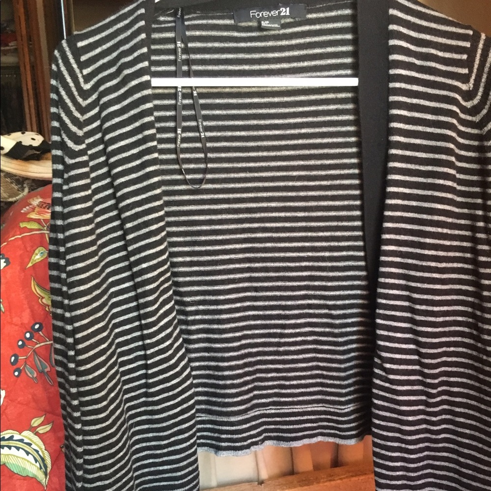Forever 21 striped cardigan