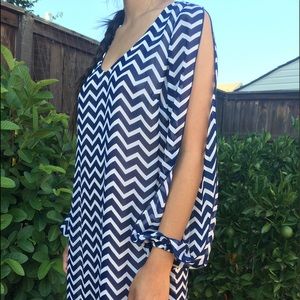 Chevron Printed Dress