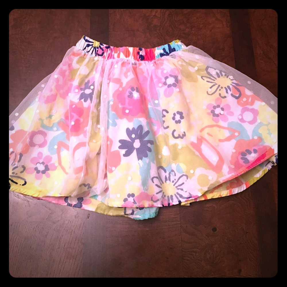 Multicolor floral skirt