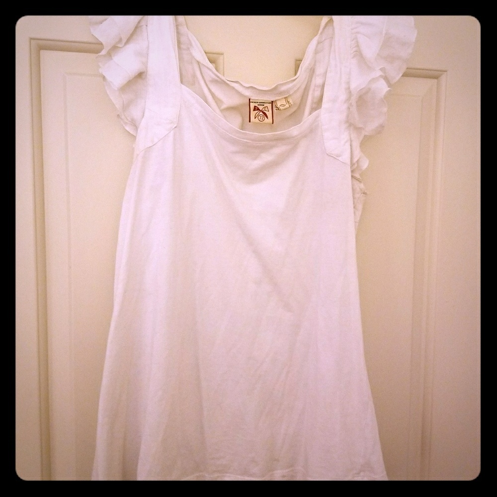 French Connection ruffle top size Med