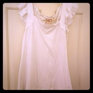French Connection ruffle top size Med