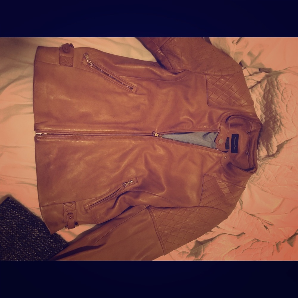 Light leather jacket