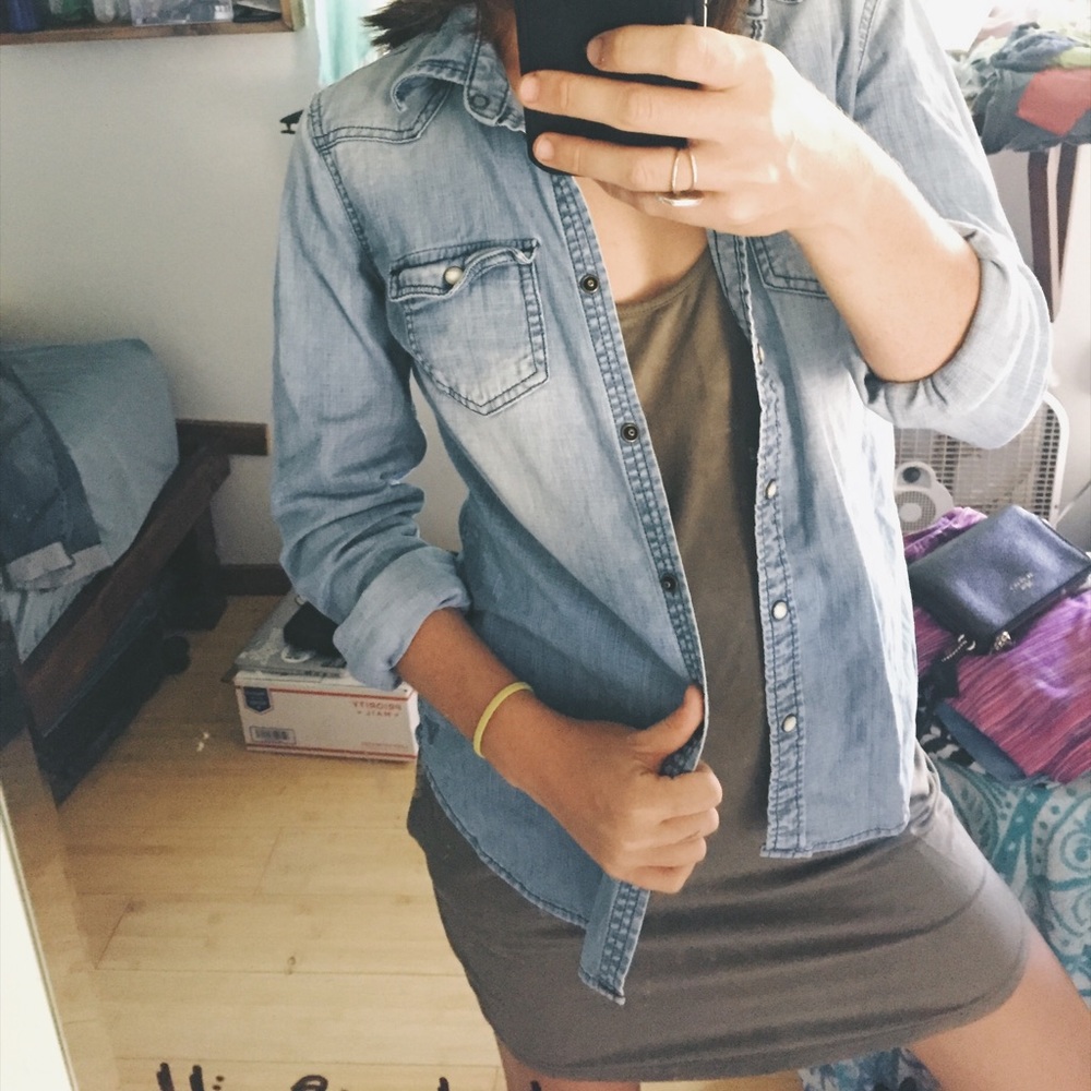 American Eagle Chambray Shirt