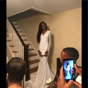 White prom dress for sale