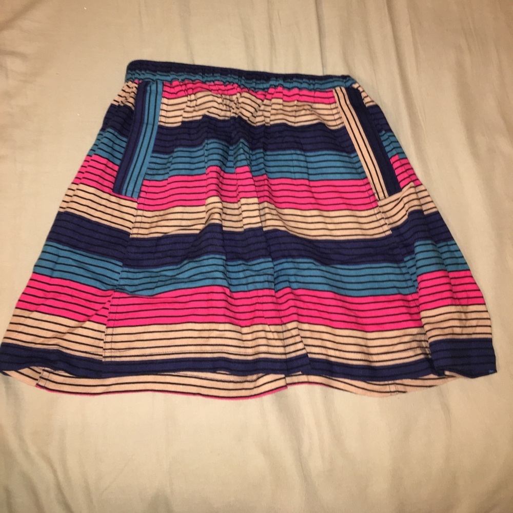 Colorful Striped Shirt with Pockets