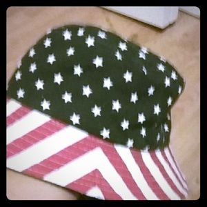 Clean american flag theme bucket hat