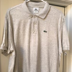 Men's XL Polo- Lacoste Cream Color