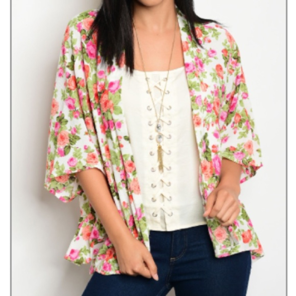 🌸🌺Ruffled Floral Kimono🌺🌸