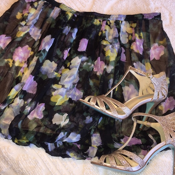 Tracy Reese Dresses & Skirts - Tracy Reese Floral Silk Skirt