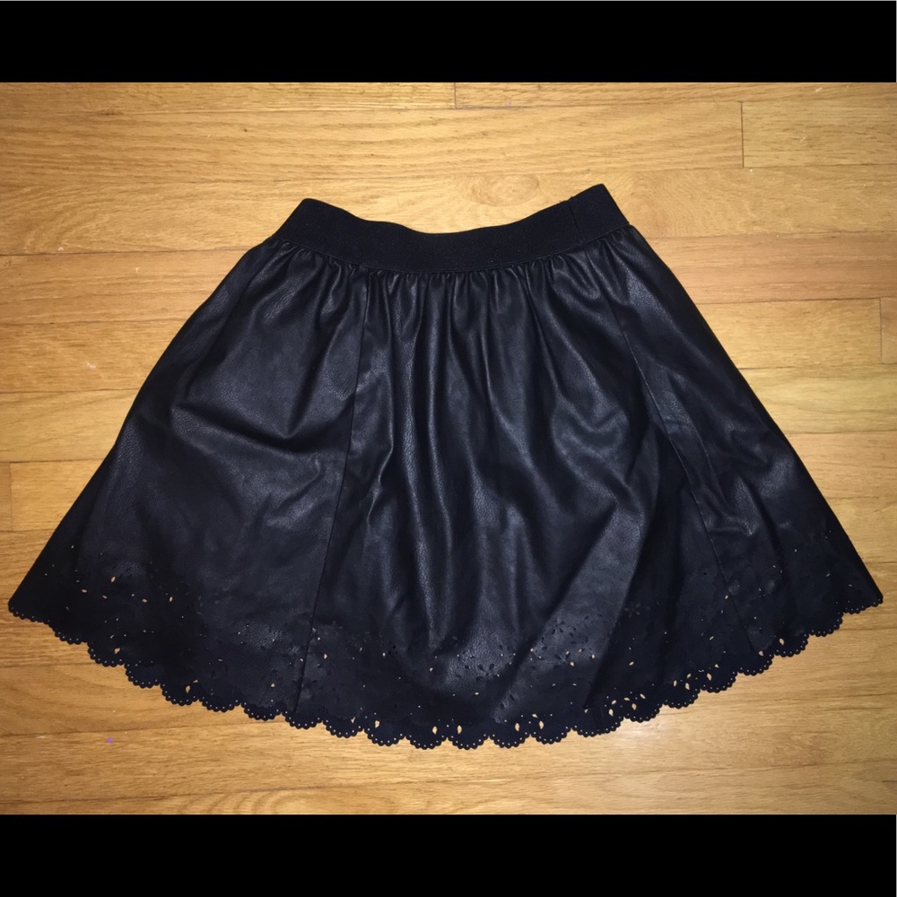 Forever 21 leather cutout skirt