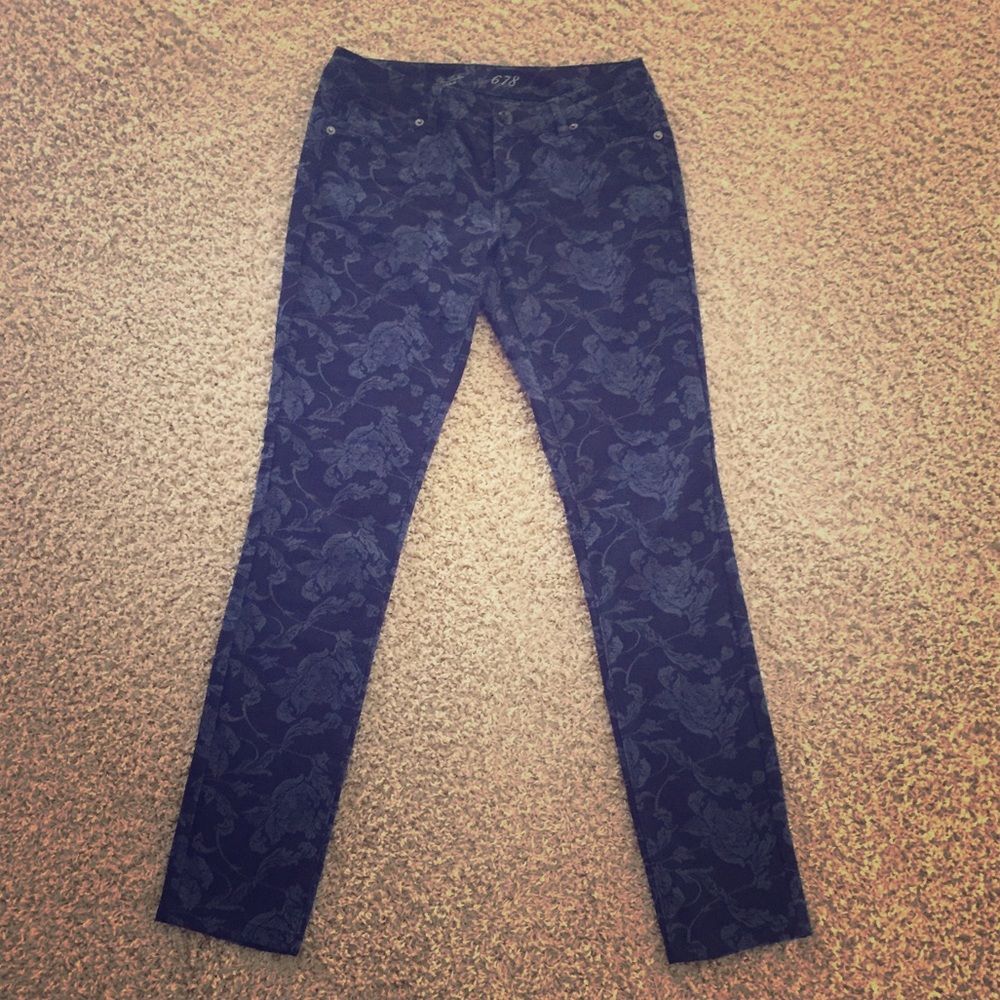 The Limited Flowered pattern jeans