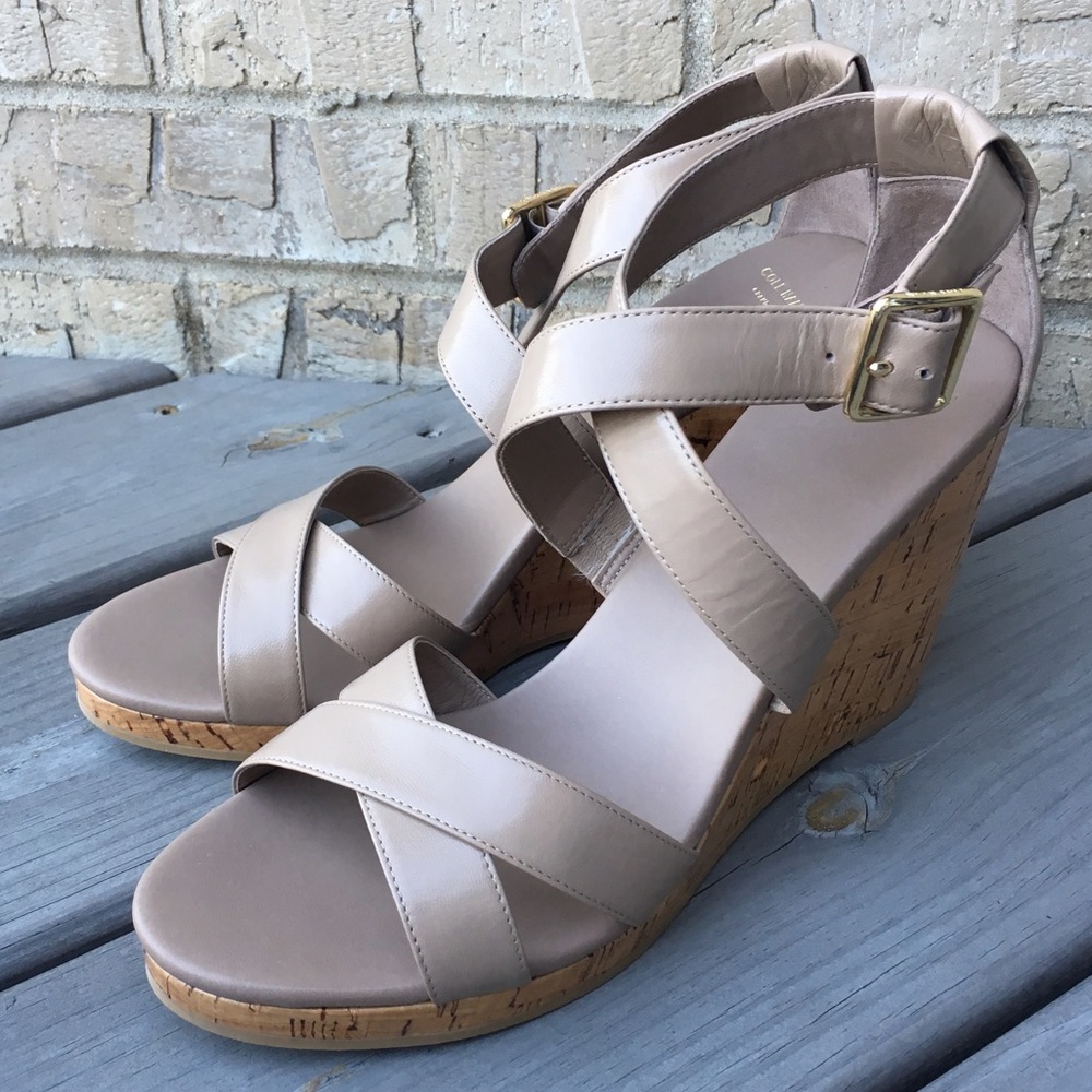 NWT Cole Haan Jillian Wedge Sandal Shoes 10.5