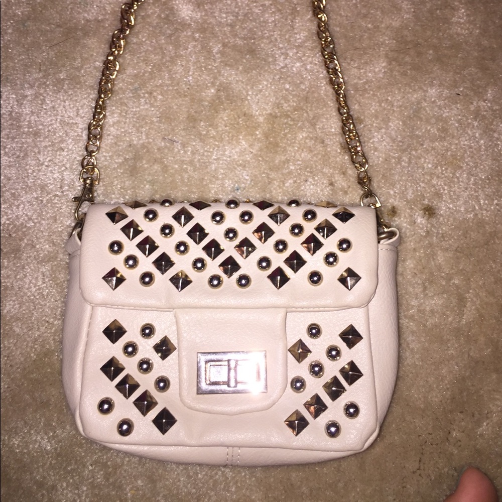Studded Cream Cross body