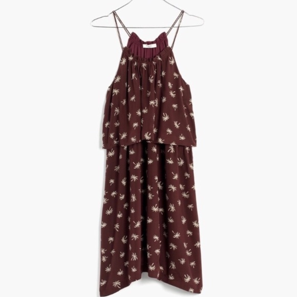 Madewell Silk dream drifting palm tree dress - Picture 2 of 3