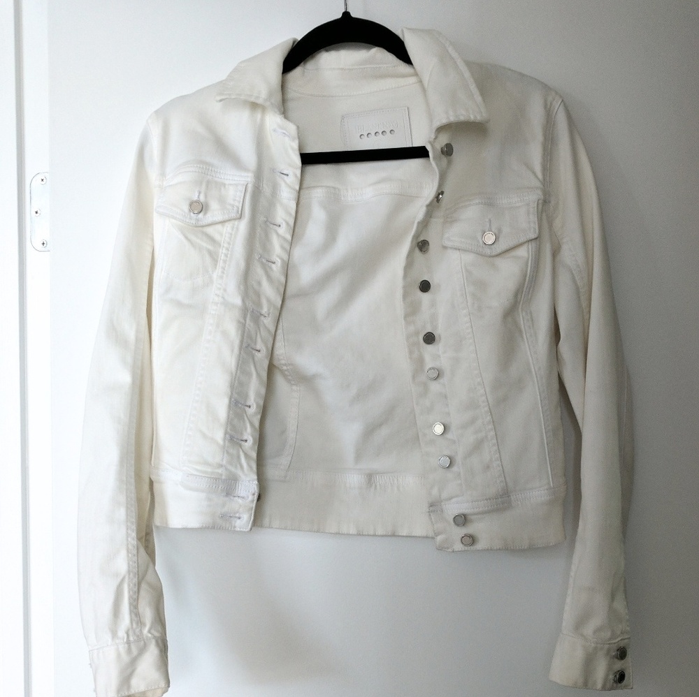 Blank NYC white denim jacket