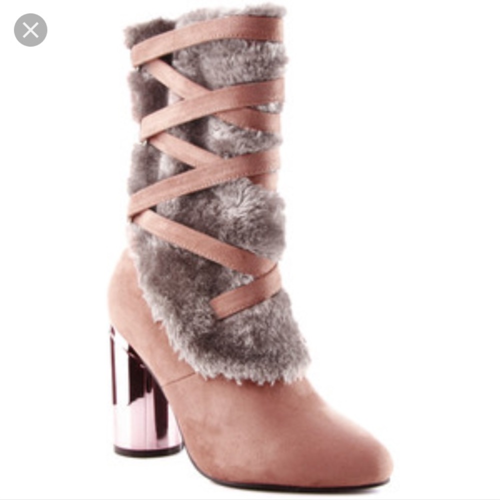 CAPE ROBBIN DUST ROSE BOOTS - Picture 1 of 5