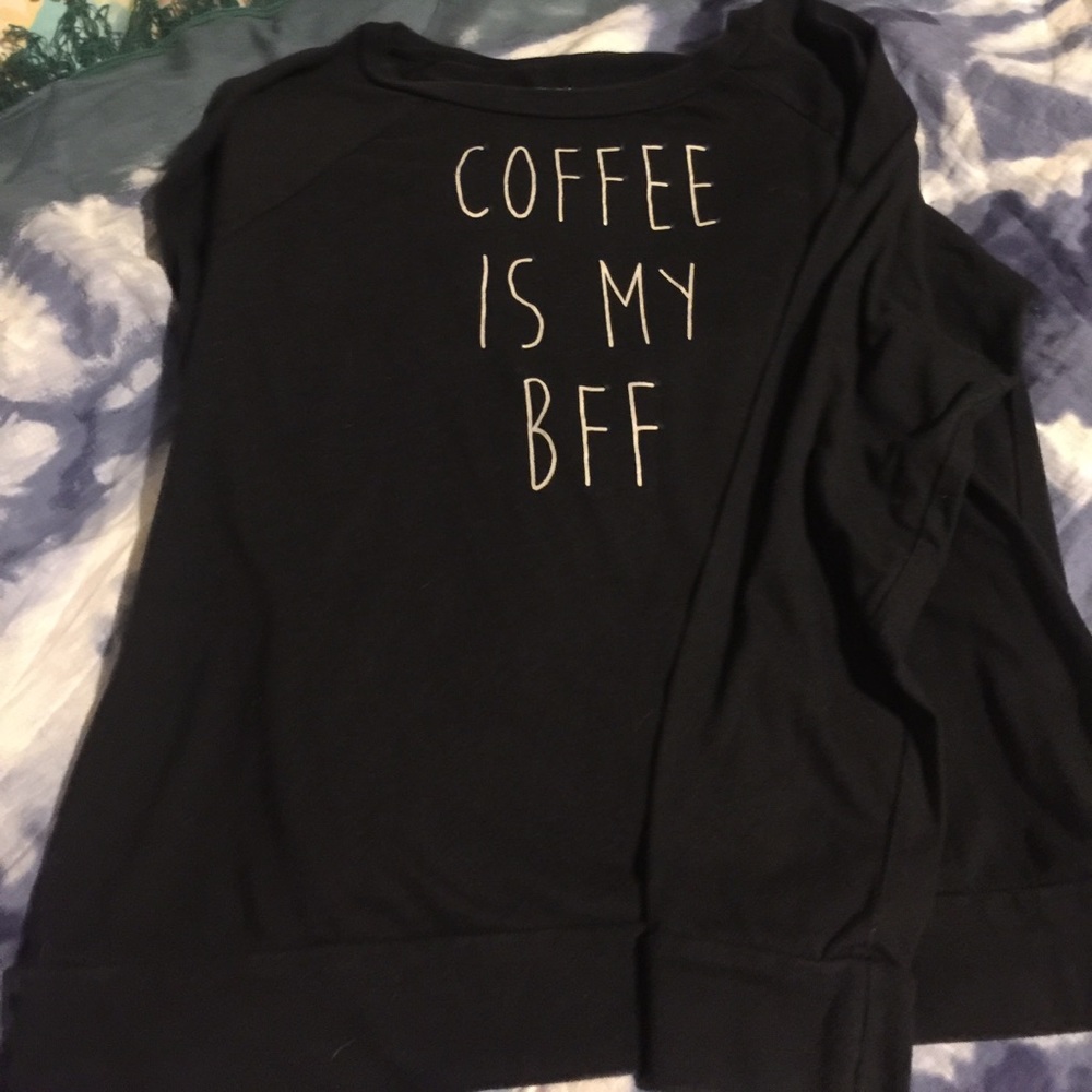 "Coffee is my BFF" black sweatshirt