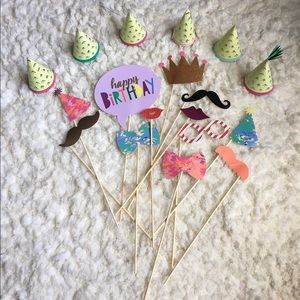 Photo booth party props