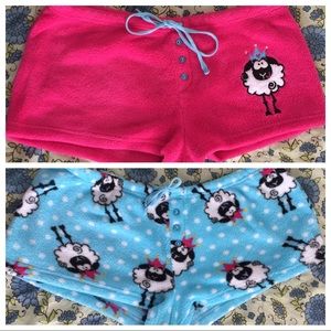 Two Pair of Matching Pajama Sleep Shorts