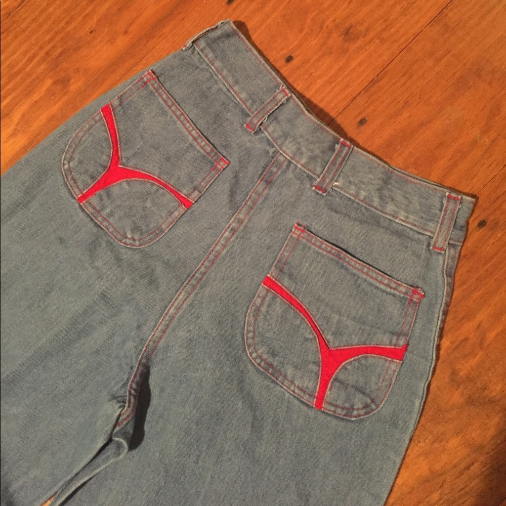 ✌🏼☮️VINTAGE 70's High Waist Bell Bottoms