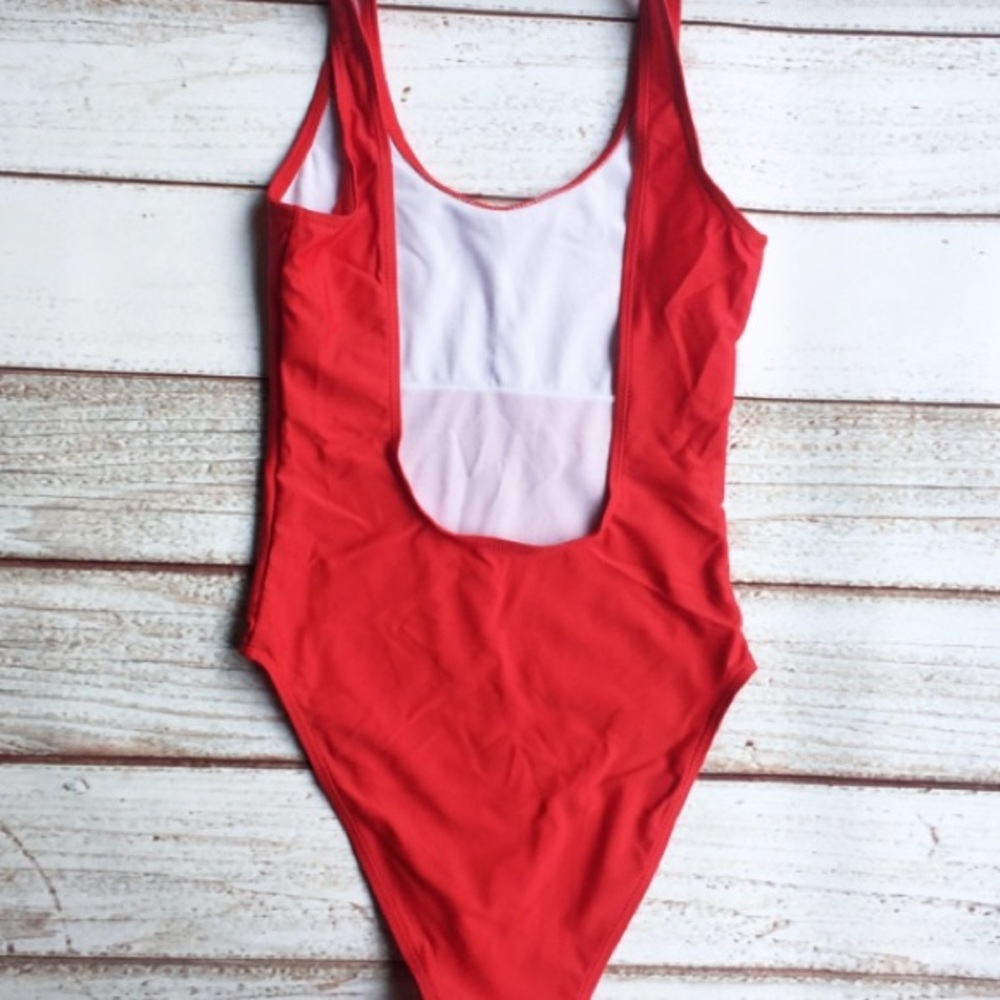 Bae Watch Cheeky Red Monokini - Picture 2 of 3