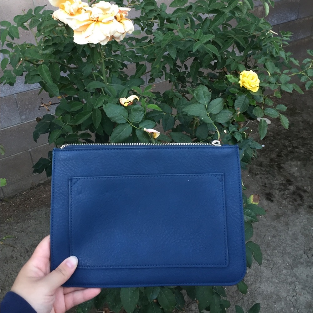 Big Blue Merona Clutch
