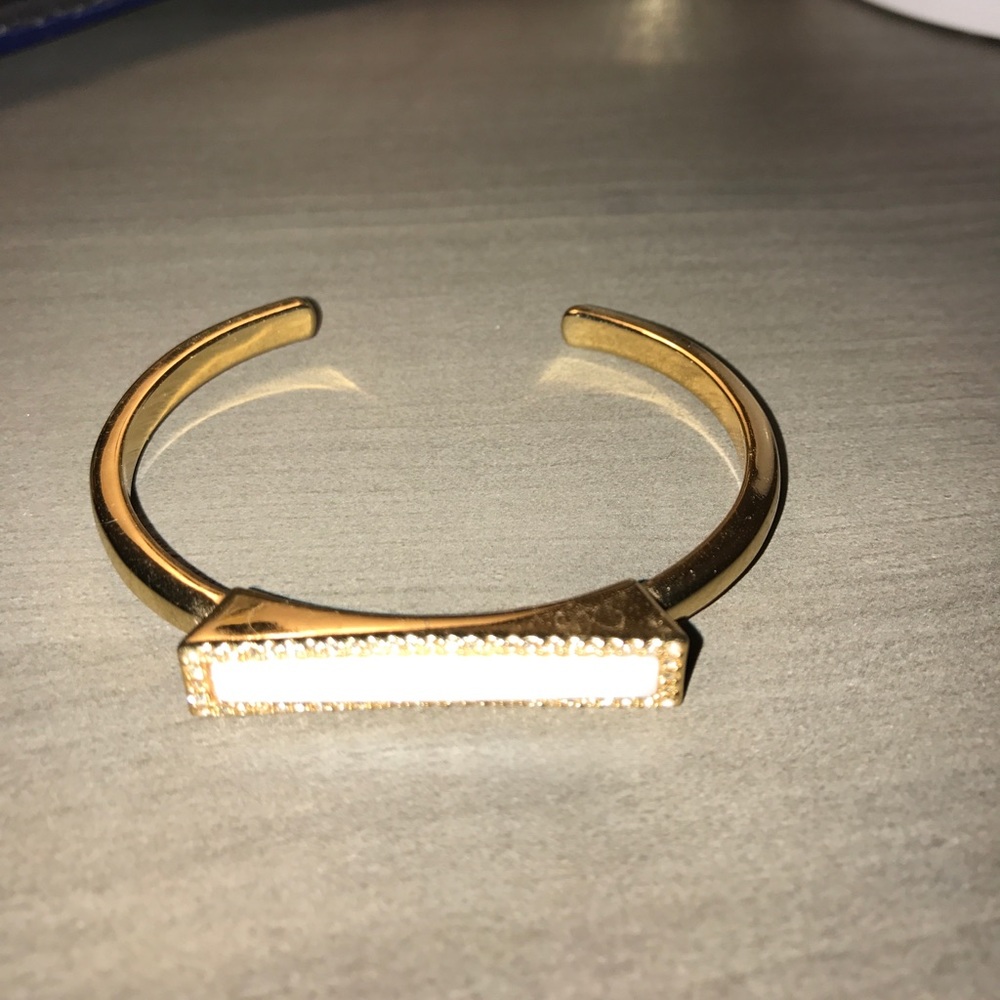 Kate Spade Crystal Mounted Open Cuff Bracelet