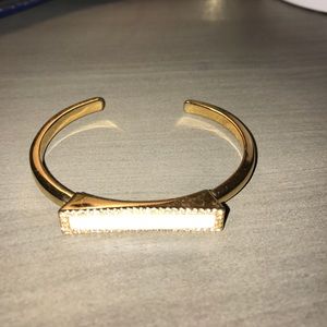 Kate Spade Crystal Mounted Open Cuff Bracelet