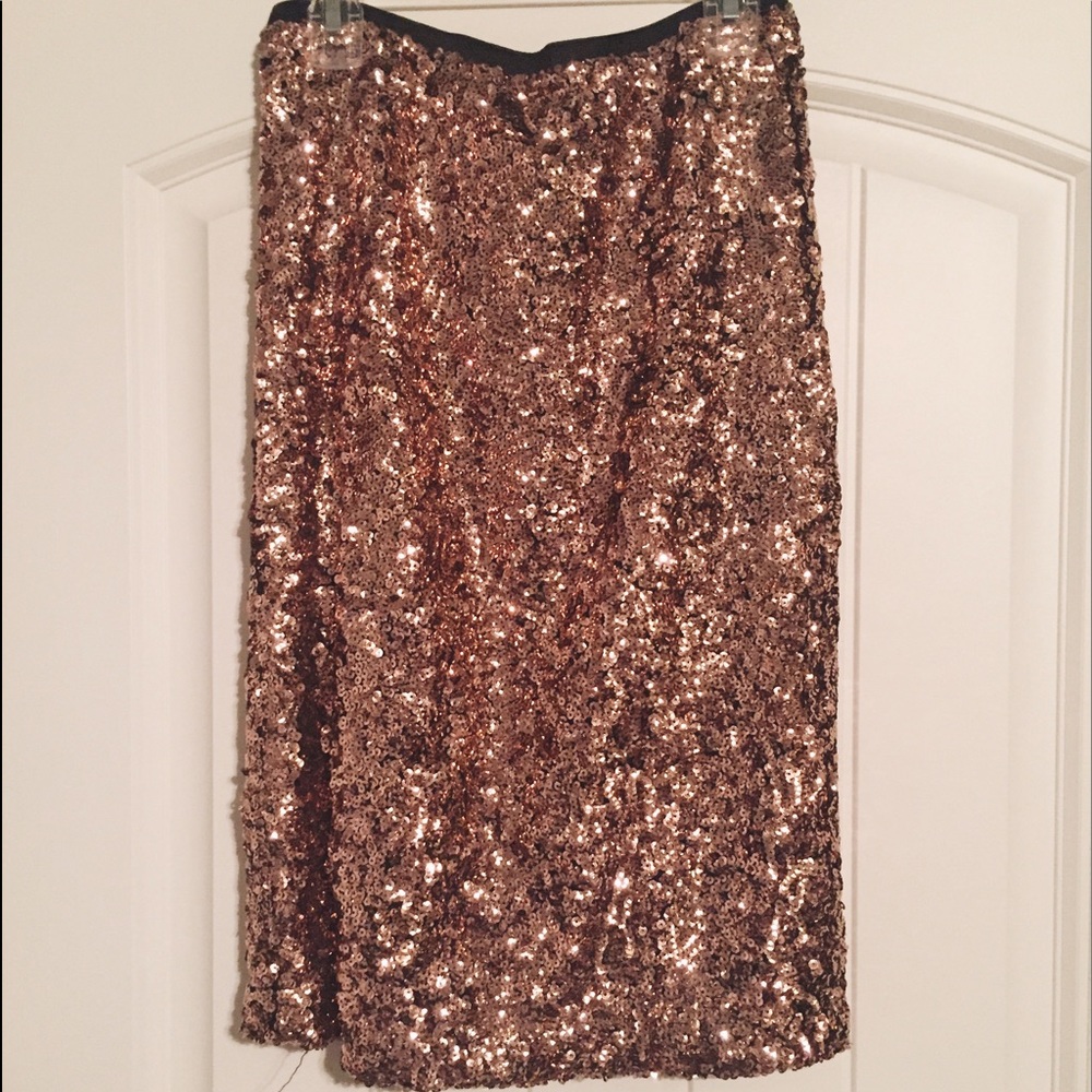 Sequin Midi Skirt