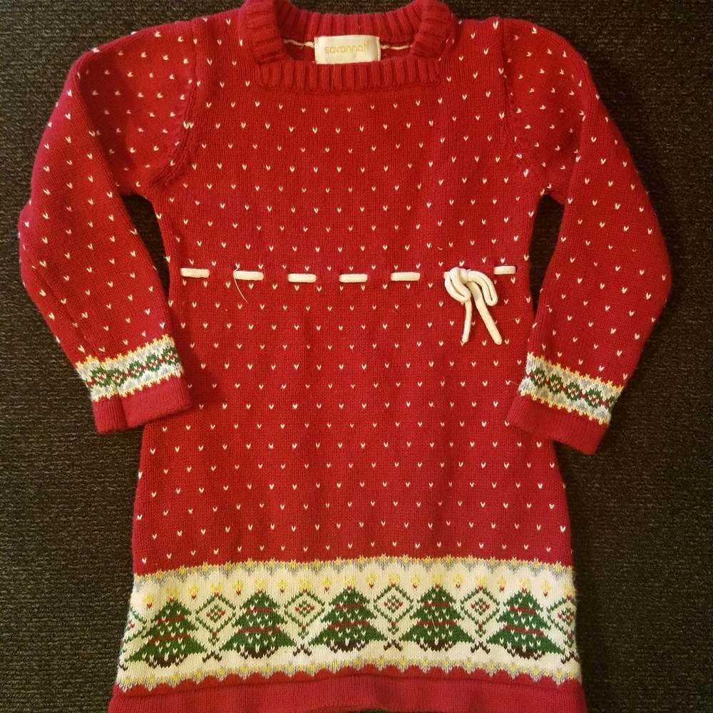 Holiday Savannah Christmas Sweater Dress