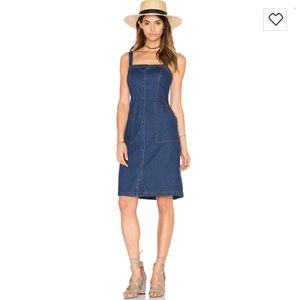 Monica Dress in dark denim
