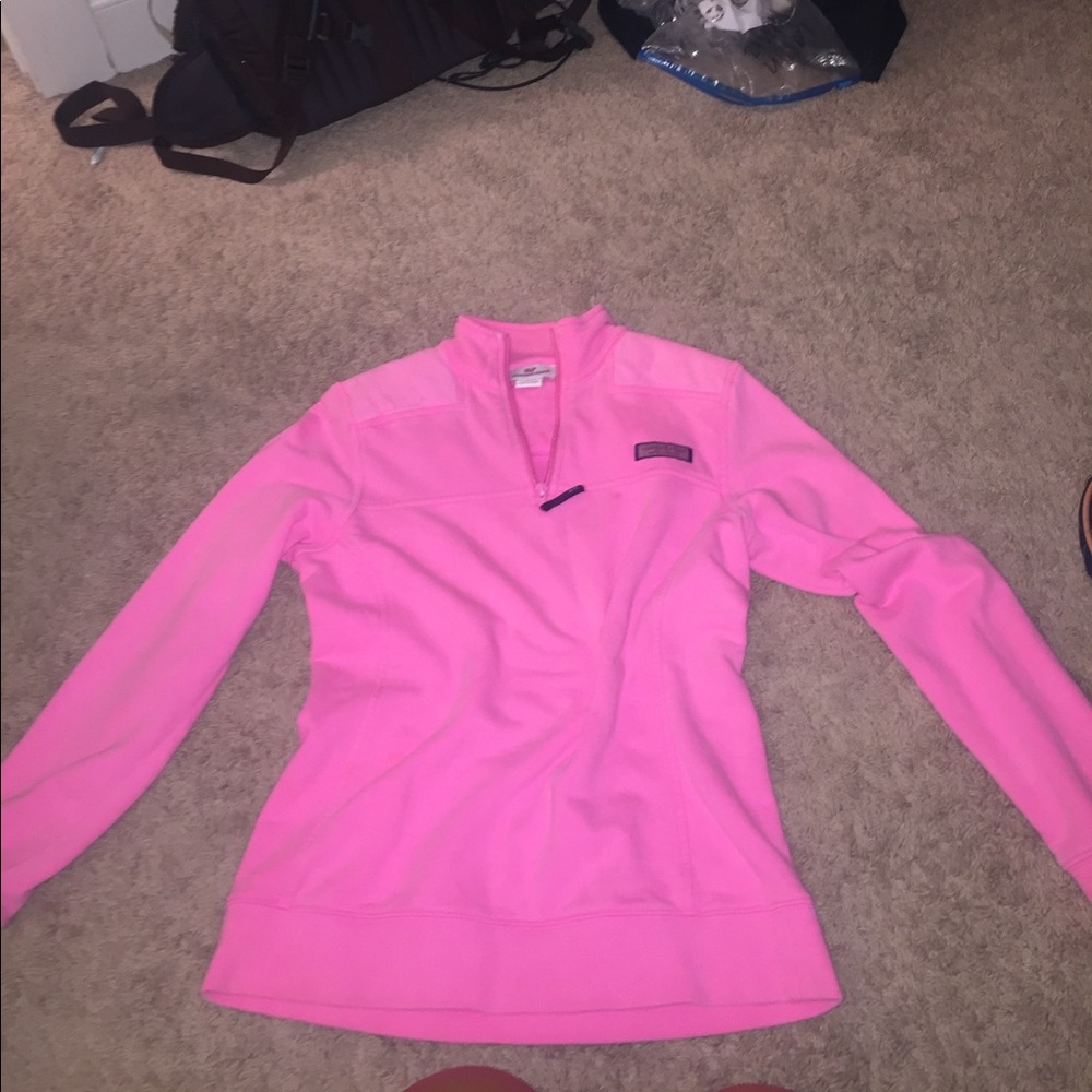 Vineyard vines ho pink pullover