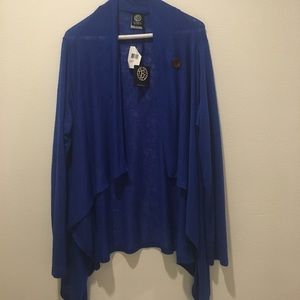 Blue cardigan from Nordstrom