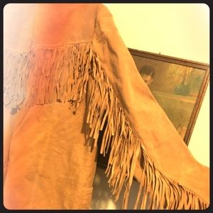 Lana Del Rey suede fringe jacket