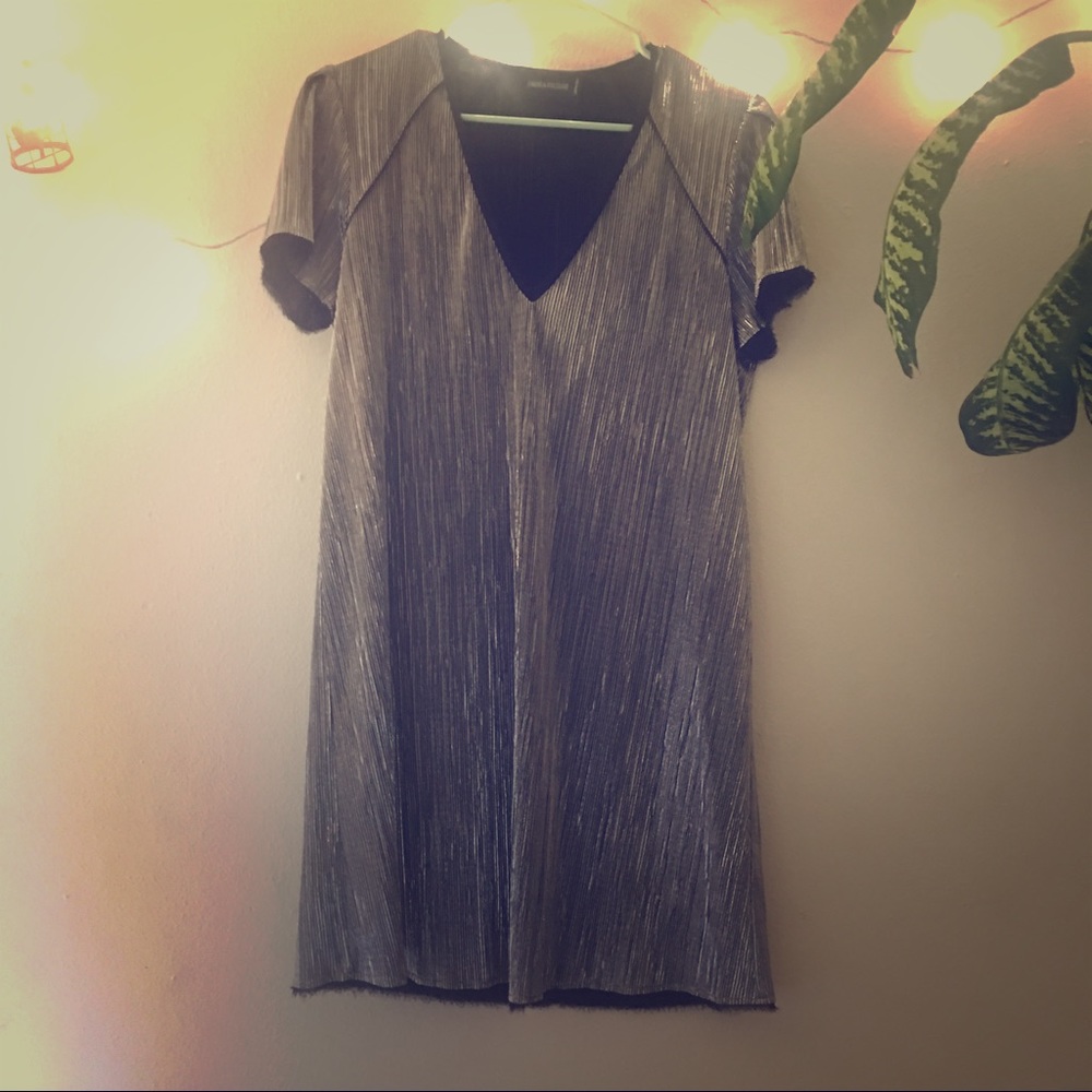 silver glam Zadig & Voltaire mini dress 🌙