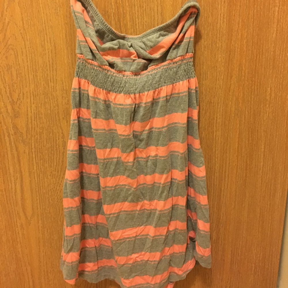 Empyre strapless pink and gray top