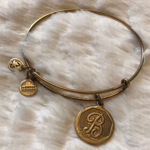 Alex and Ani Russian Gold B Initial Bangle